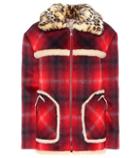 N21 Faux Fur-trimmed Wool-blend Coat