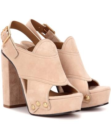 Bower Swimwear Suede Sandals