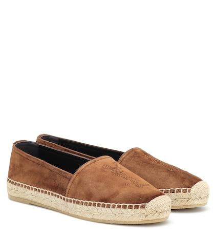 Prada Monogram Suede Espadrilles