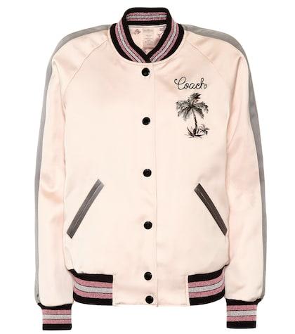 Reebok X Victoria Beckham Reversible Satin Bomber Jacket