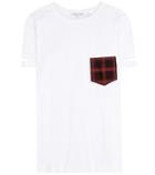 Helmut Lang Plaid Pocket Cotton T-shirt