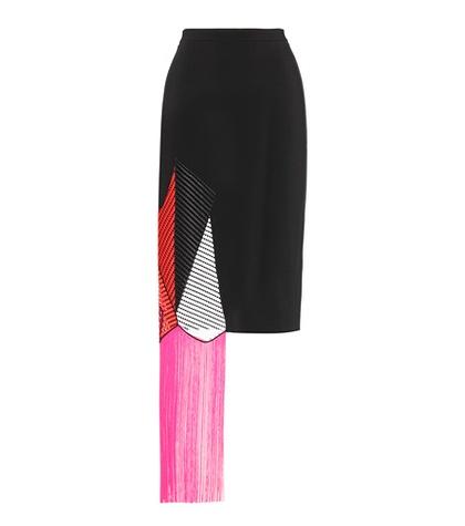 Christopher Kane Fringed Pencil Skirt