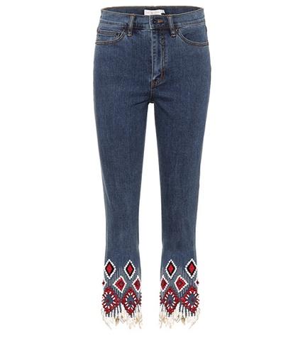 Tory Burch Mia Embellished Jeans