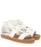 Jimmy Choo Denise Leather Espadrille Sandals