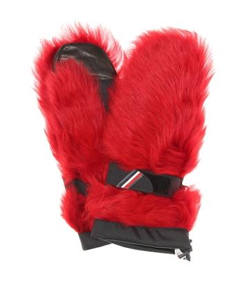 Roger Vivier 3 Moncler Grenoble Fur Mittens