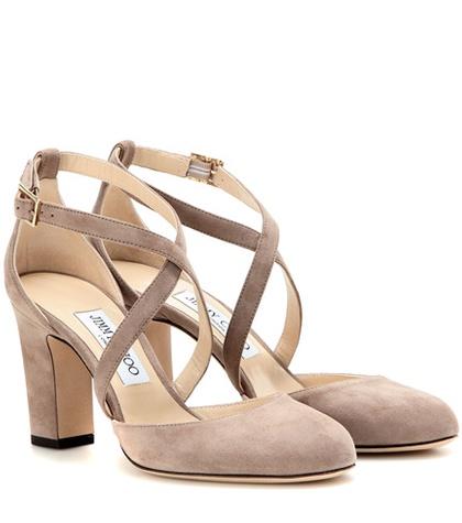 Jimmy Choo Cleo 85 Suede Sandals