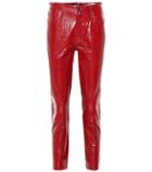 J Brand Ruby High-rise Patent Leather Pants