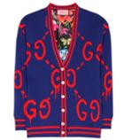 Gucci Guccighost Reversible Wool And Silk Cardigan