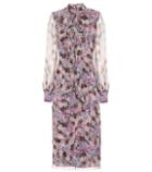 Erdem Danielle Floral-printed Silk Dress