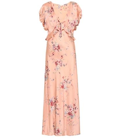 Loveshackfancy Lillian Floral Silk Dress