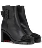Christian Louboutin Olivia Snow 70 Leather Ankle Boots