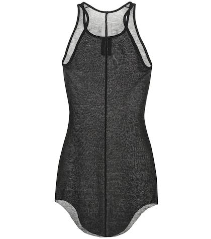 Rick Owens Silk-blend Mesh Tank Top