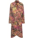 Sies Marjan Printed Wool And Silk Coat