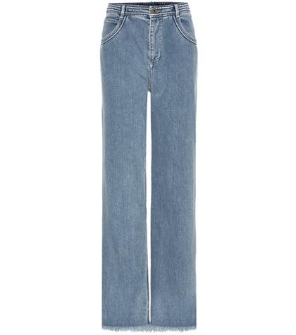 Christopher Kane Frayed Wide-leg Jeans