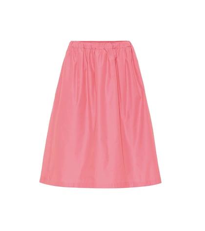 Plan C Cotton-blend Midi Skirt