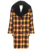 Marni Fur-trimmed Wool And Cotton Coat
