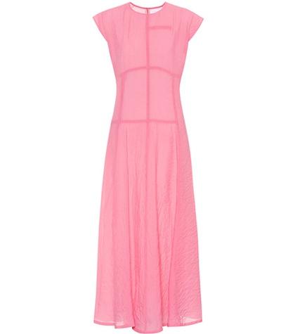 Victoria Beckham Cap-sleeve Crêpe Midi Dress