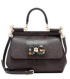 Dolce & Gabbana Miss Sicily Small Leather Shoulder Bag