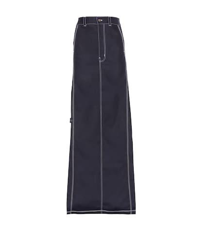 Miu Miu X Carharrt Cotton-blend Skirt