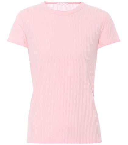 Helmut Lang Ribbed Cotton T-shirt