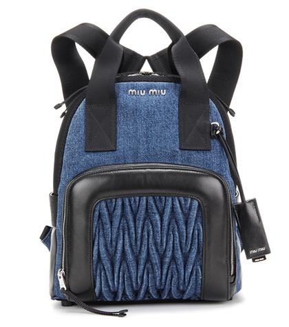 Miu Miu Denim Backpack