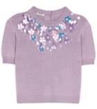 Miu Miu Exclusive To Mytheresa.com – Embellished Virgin Wool Sweater