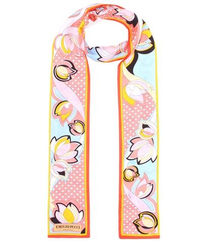 Miu Miu Printed Silk Twill Scarf