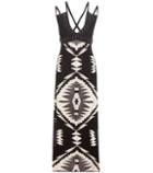 Burberry Embellished Leather-trimmed Dress