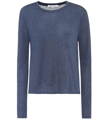 T By Alexander Wang Long-sleeved Jersey Top
