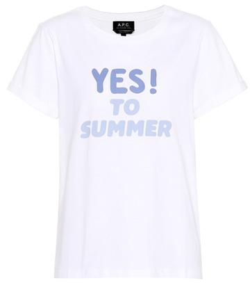 A.p.c. Yes To Summer Cotton T-shirt