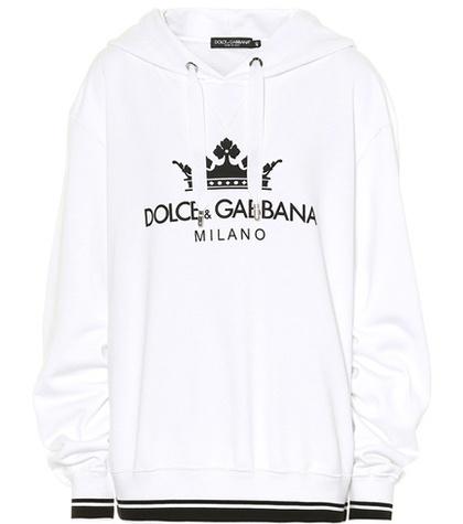 Alexander Mcqueen Printed Cotton-blend Hoodie