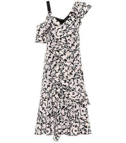 Proenza Schouler Printed Silk Crêpe De Chine Dress
