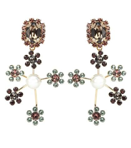 Dorothee Schumacher Floral Cluster Clip-on Earrings