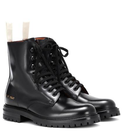 Common Projects Leather Combat Boots