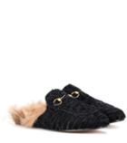 Gucci Princetown Lamb Fur Slipper