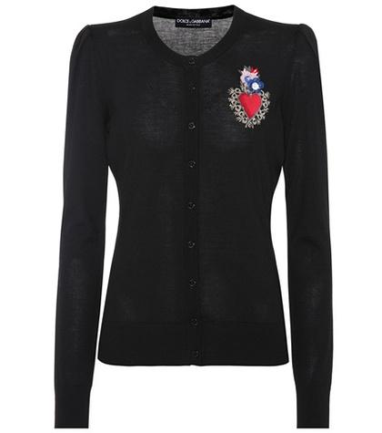 Roger Vivier Embellished Wool-blend Cardigan