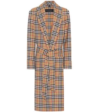 Tod's Checked Wool Coat