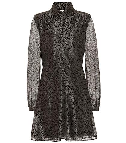 Saint Laurent Metallic Fil Coupé Dress