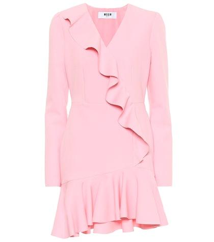 Msgm Ruffled Crêpe Minidress