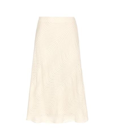 Roger Vivier Lineah Cotton Midi Skirt