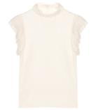 Philosophy Di Lorenzo Serafini Lace-trimmed Cotton Top