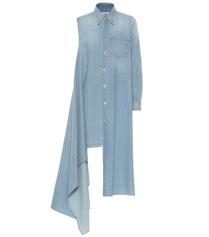 Mm6 Maison Margiela Asymmetrical Denim Dress