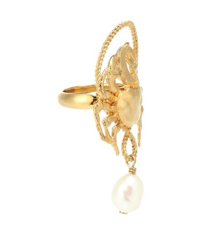 Givenchy Pearl Pendant Ring