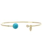 Jemma Wynne Turquoise And Diamond 18kt Yellow Gold Bracelet