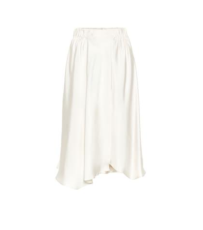 Brunello Cucinelli Asymmetric Silk Skirt