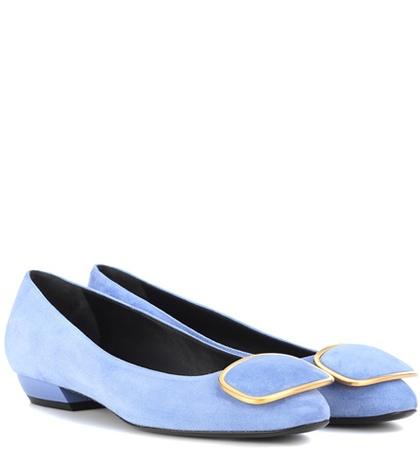 Roger Vivier Vertigo Suede Ballerinas