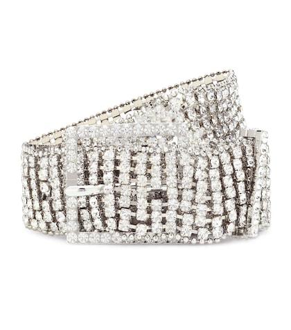 Saint Laurent Crystal-embellished Belt