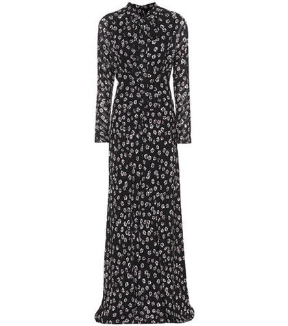 Redvalentino Diane Floral-printed Silk Dress