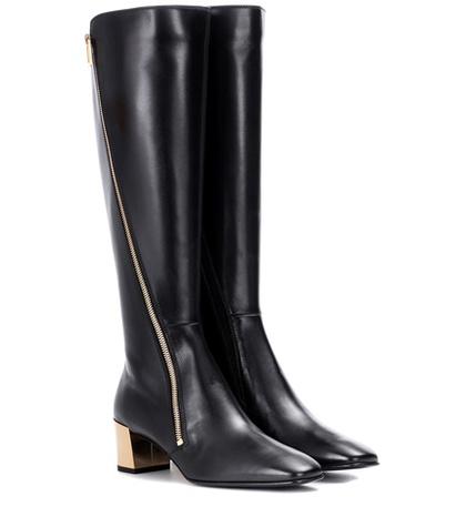 Roger Vivier Polly Zip Leather Boots