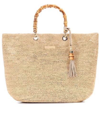 Jimmy Choo Savannah Bay Medium Raffia Tote